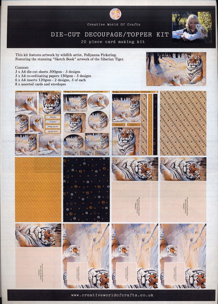 Card Making Kit : Siberian Tiger - Image 2